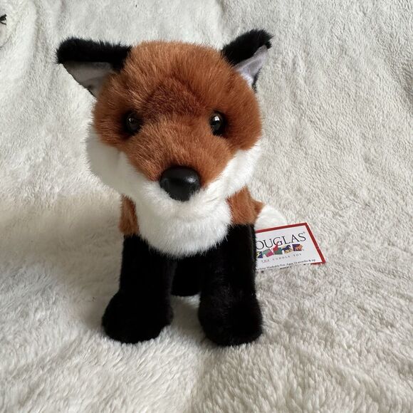 Douglas Cuddle Toys Bushy Red Fox 10” Realistic Plush With Tags - Picture 2 of 5